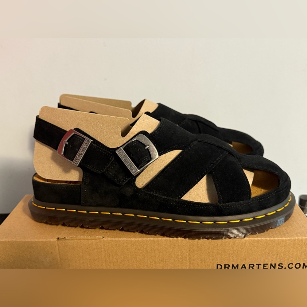 **WOMEN** BRAND NEW Dr Martens - ARCHIVE FISHERMAN SUEDE SANDALS - Sz 11 & 12 - Picture 7 of 8
